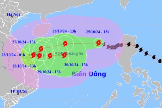 Bão Trà Mi còn mạnh lên, gây mưa rất to và lũ quét ở miền Trung