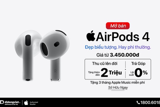 Apple AirPods 4 chính thức mở bán và trả hàng tại Việt Nam