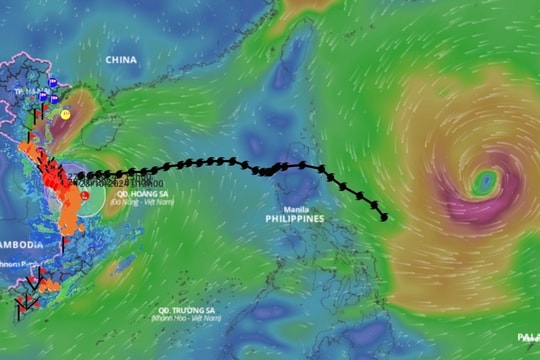 Một cơn bão mới xuất hiện, cường độ đang mạnh thêm