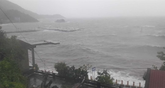 Typhoon Trami brings heavy rainfall and strong winds to central coast