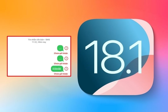 Vừa phát hành, iOS 18.1 đã gây ra lỗi không thể gửi tin nhắn