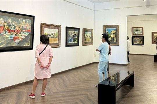 Watercolours of Mekong Delta displayed at HCM City museum