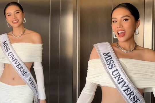 Kỳ Duyên khoe eo táo bạo, đọ sắc cùng dàn thí sinh Miss Universe 2024