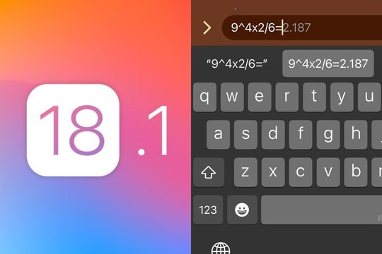 iPhone 'lột xác' thành thần đồng toán học nhờ iOS 18.1