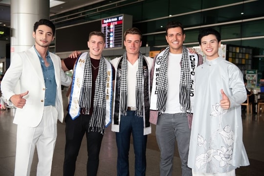 Foreign contestants land in Vietnam for Mr World 2024