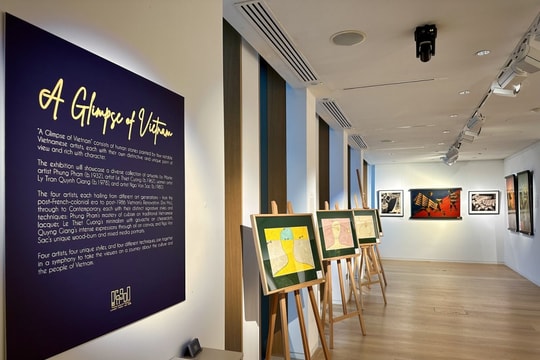 Vietnamese paintings displayed at Asian Art Week in UK