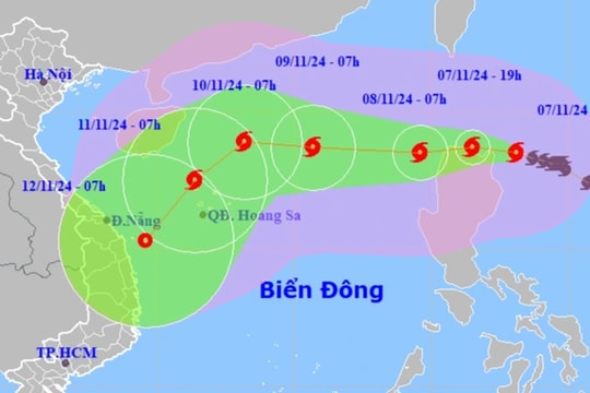 Yinxing tiệm cận siêu bão, khắp dải miền Trung mưa lớn