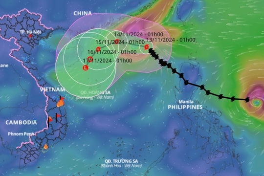 Toraji đang suy yếu dần, một cơn bão khác khả năng vào Biển Đông