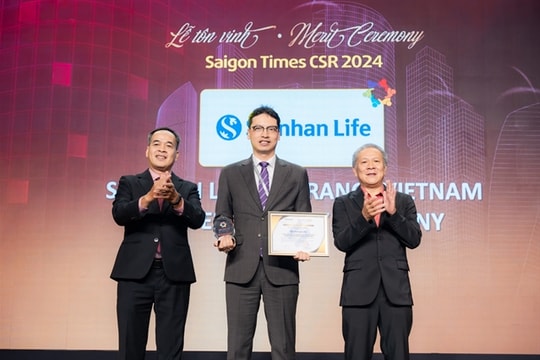 Shinhan Life Vietnam wins the Corporate for the Community Award- Saigon Times CSR 2024