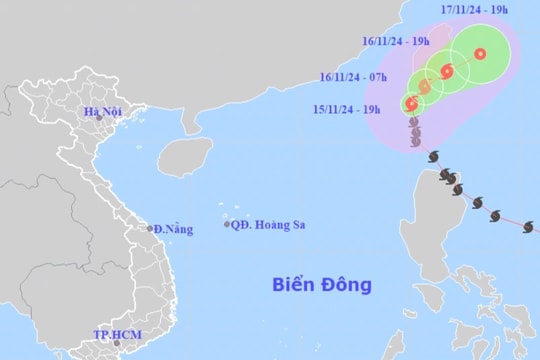 Usagi đột ngột đổi hướng, Biển Đông sắp đón bão Manyi mạnh cấp 15