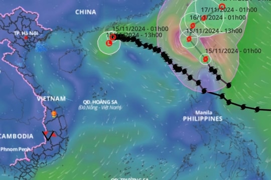 Cơn bão mới tên Usagi di chuyển thế nào?