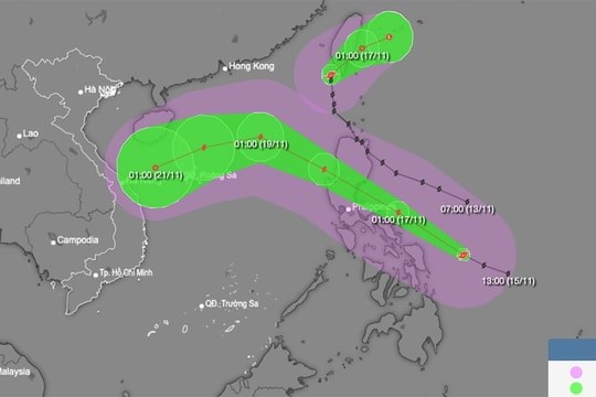 Bão Man-yi tiệm cận cấp siêu bão, di chuyển nhanh vào Biển Đông trong 48 giờ tới