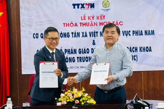 Vietnam News Agency's southern branch co-operates with Pathway School