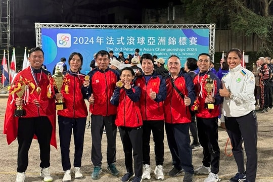 Athletes secure gold at Petanque Asian Championships 2024