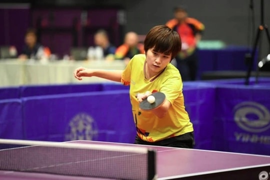 Vietnamese player wins regional table tennis championships