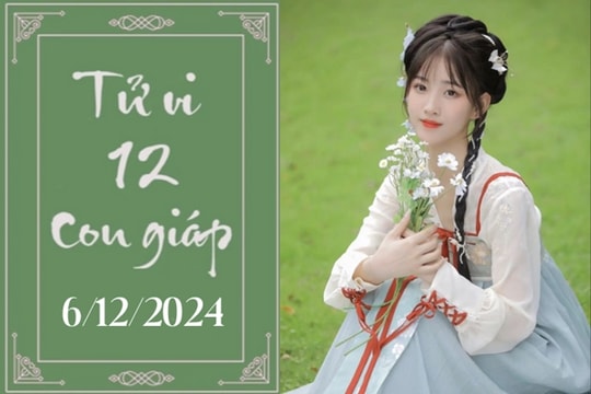 Tử vi 12 con giáp hôm nay ngày 6/12/2024: Sửu thuận lợi, Ngọ ổn định