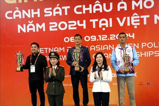 Vietnam secures first place at Asian Open Police Taekwondo Championships