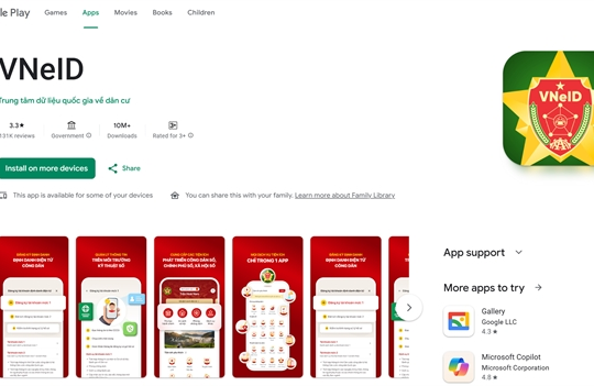 Việt Nam cooperates with Google to launch “Official Government Apps" feature