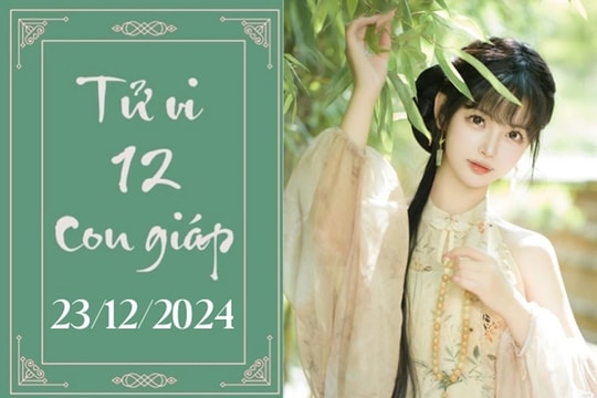 Tử vi 12 con giáp hôm nay ngày 23/12/2024: Mão khó khăn, Tỵ phát triển