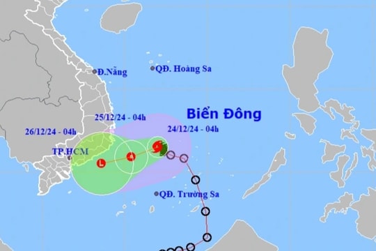 Bão Pabuk đổi hướng, có thể không "chạm" đất liền nước ta