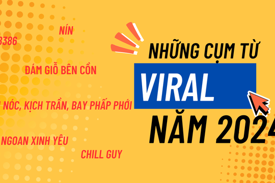 Điểm danh những cụm từ viral của năm 2024 làm cõi mạng dậy sóng