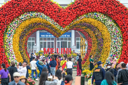 People flock to largest flower festival in northern Vietnam