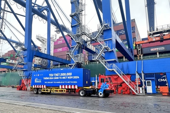 Hai Phong international container terminal receives 1.5 millionth TEU