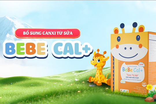 Canxi sữa cho bé Bebe Cal+ giải pháp hỗ trợ phát triển xương và răng vững chắc