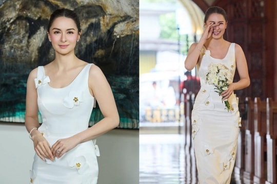 "Mỹ nhân đẹp nhất Philippines" Marian Rivera diện váy của NTK Việt