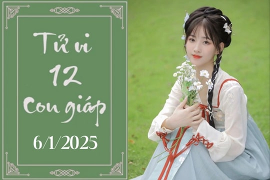 Tử vi 12 con giáp hôm nay ngày 6/1/2025: Sửu khó khăn, Dần may mắn