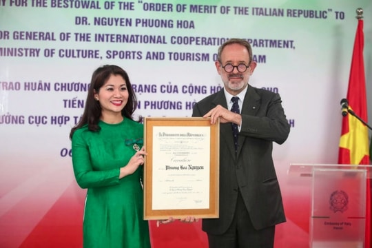 Vietnamese official honoured with Italy’s Order of Merit