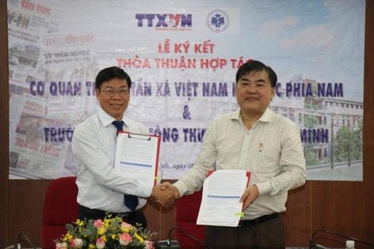 Vietnam News Agency's southern branch collaborates with HCM City University of Industry and Trade