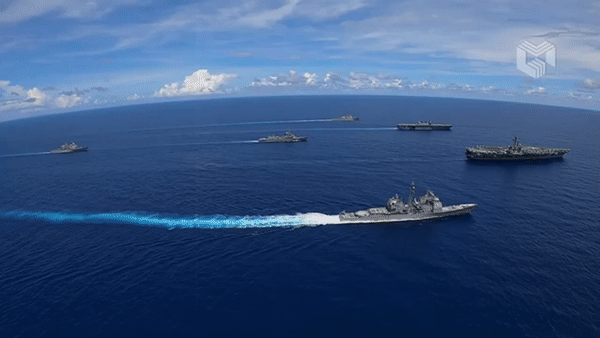 Mỹ và đồng minh tập trận rầm rộ ở Biển Philippines