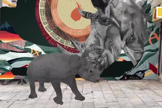 Tranh tường 3D tuyên truyền bảo vệ động vật ở Hong Kong