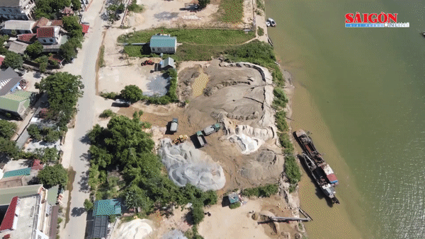 Quảng Trị: Xử lý các bãi tập kết cát, sỏi trái phép bên sông Thạch Hãn
