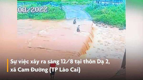 Thiếu niên bị lũ cuốn khi đi qua đập tràn ở Lào Cai