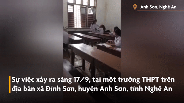 Nữ sinh bị bạn tát liên tiếp vào mặt ở Nghệ An