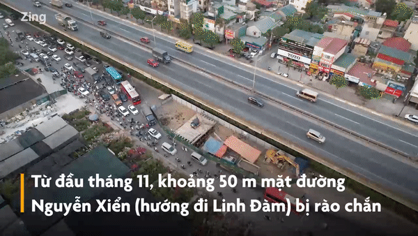 Thi công chậm chạp, 'lô cốt' vẫn án ngữ giữa đường Nguyễn Xiển