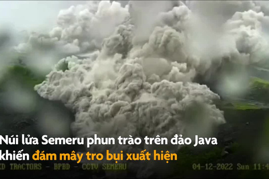 Đám mây tro bụi nuốt chửng đảo Java ở Indonesia