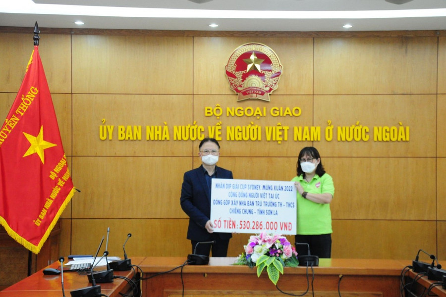 Cộng đồng người Việt tại Úc quyên góp hơn 500 triệu đồng xây nhà bán trú cho học sinh Sơn La