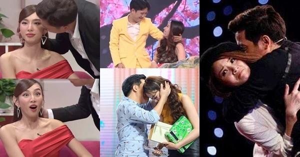 Trước Thùy Tiên, Trường Giang ôm hôn bao nhiêu đồng nghiệp nữ?