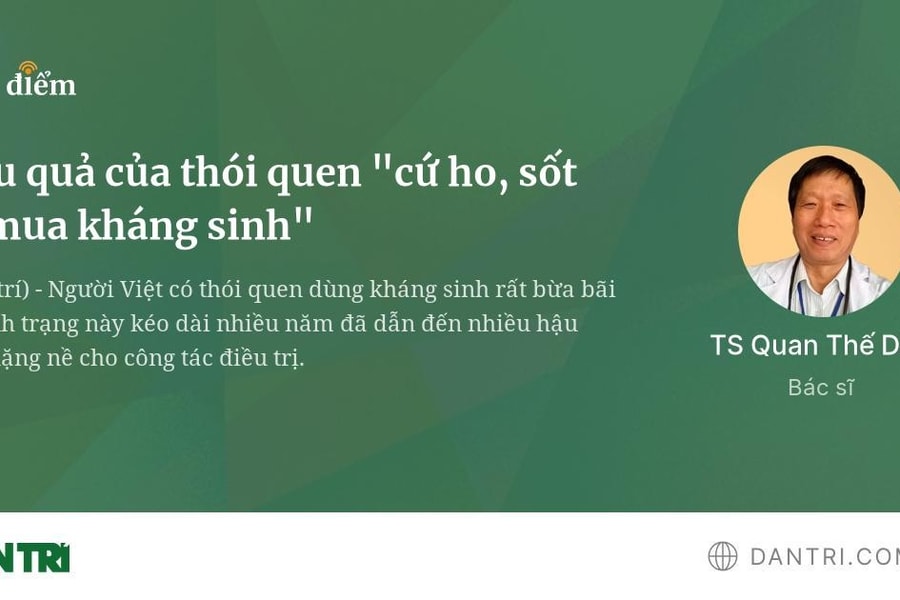 Hậu quả của thói quen "cứ ho, sốt là mua kháng sinh"