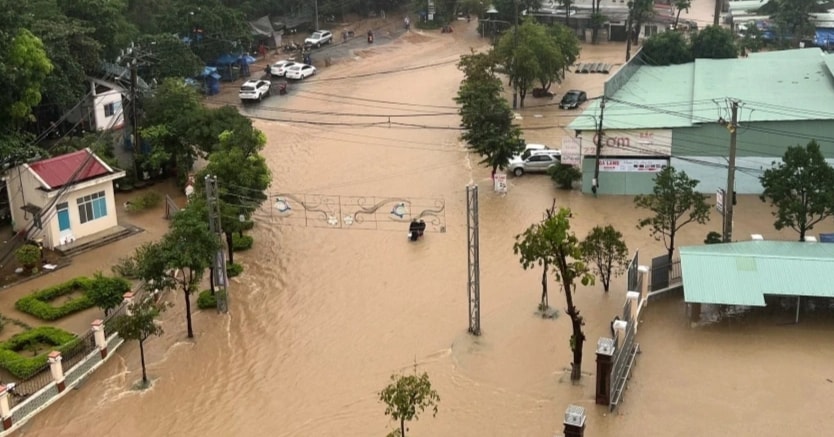 Đón không khí lạnh, nhiều nơi tiếp tục mưa to