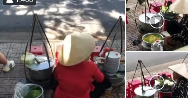 Vụ đổ thức ăn thừa vào nồi bán lại: Phạt chủ gánh bún 2,5 triệu đồng