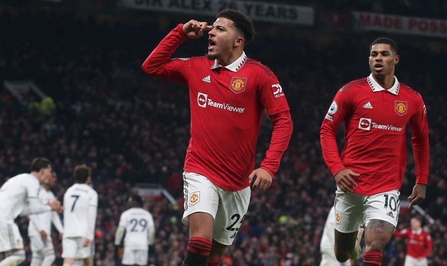Rashford, Sancho lập công, Man Utd vất vả thoát thua trước Leeds