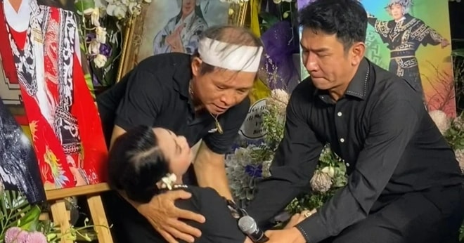 NSƯT Ngọc Huyền nói gì về tranh cãi 'giả vờ ngất xỉu' tại lễ tang Vũ Linh?
