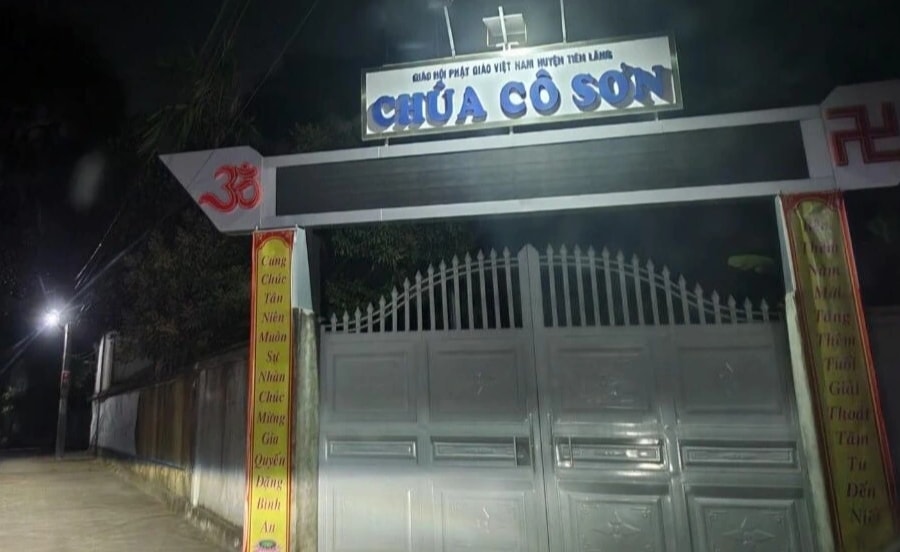 Trụ trì chùa Cô Sơn ở Hải Phòng bị bắt