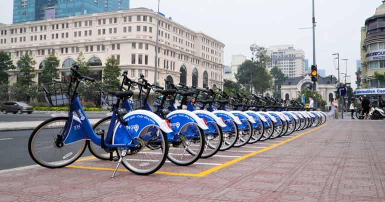 Đề xuất đặt xe đạp công cộng tại công trường Quách Thị Trang, đường Lê Lợi