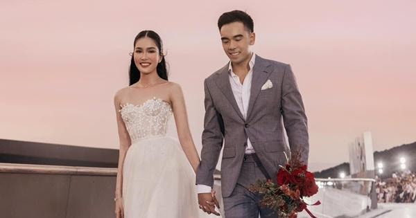 Hé lộ ảnh cưới đầu tiên của Á hậu Phương Anh và ông xã doanh nhân