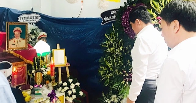 Thăng hàm Thiếu tá lên Trung tá cho công an hy sinh khi làm nhiệm vụ